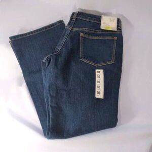 Crazy 8 Bootcut Blue Denim Jeans Pockets Adjstble Waist NWT Girls sz: 10 plus